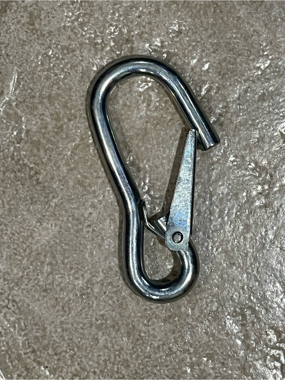 RV, BOAT, Misc Metal Snap Hook Carabiner Key Clip - Stainless Steel